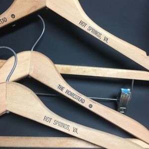 The Homestead Wooden Closet Hangers! Collectible!